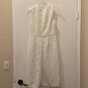 A white lace dress.